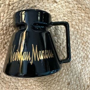 Neiman Marcus Hotjo Black and Gold Ceramic Pitcher - Neiman Marcus